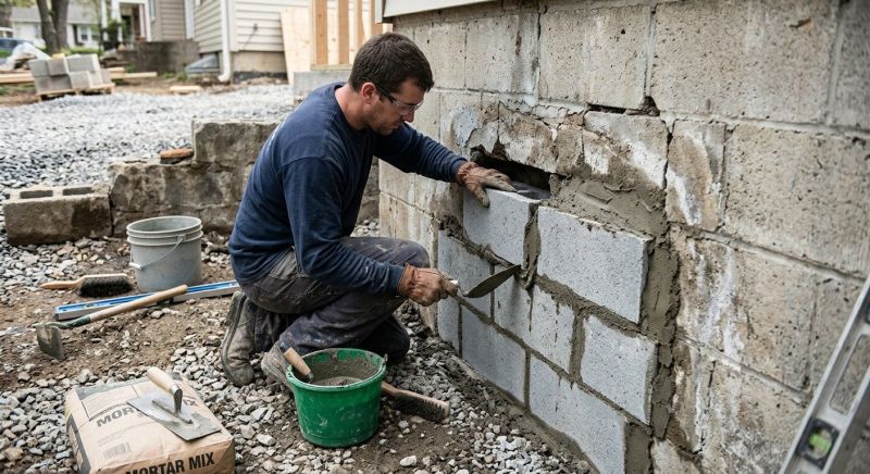 Block Wall Repair in Tyrone, GA