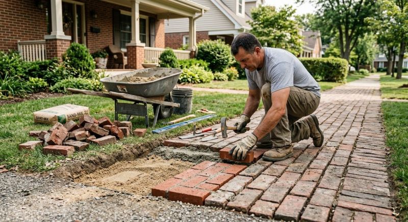 Brick Flatwork Repair in Milner, GA