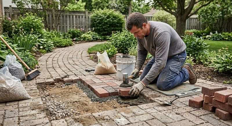 Brick Hardscape Repair in Mcdonough, GA