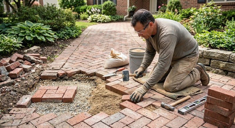 Brick Hardscape Repair in Mcdonough, GA
