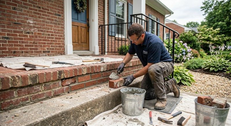 Brick Stairs Repair in Fulton County, GA