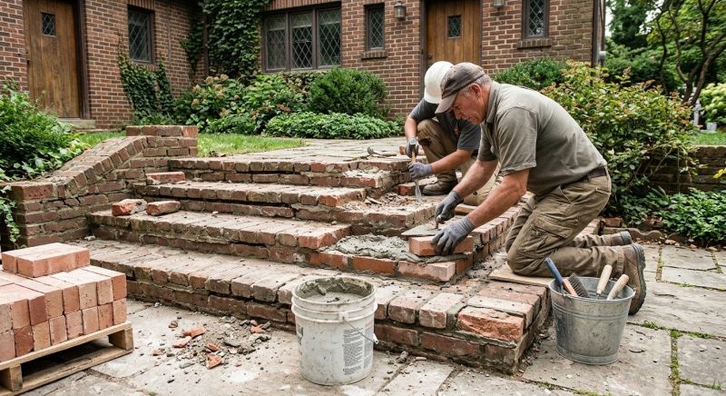 Brick Stairs Repair in Mcdonough, GA