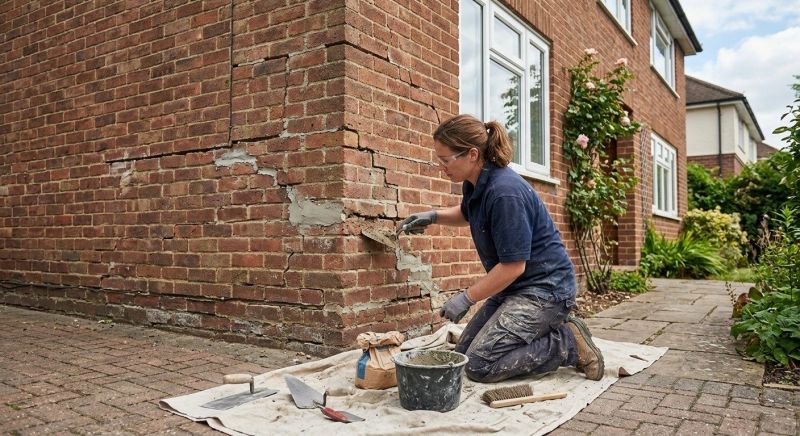 Brick Wall Repair in Fayetteville, GA