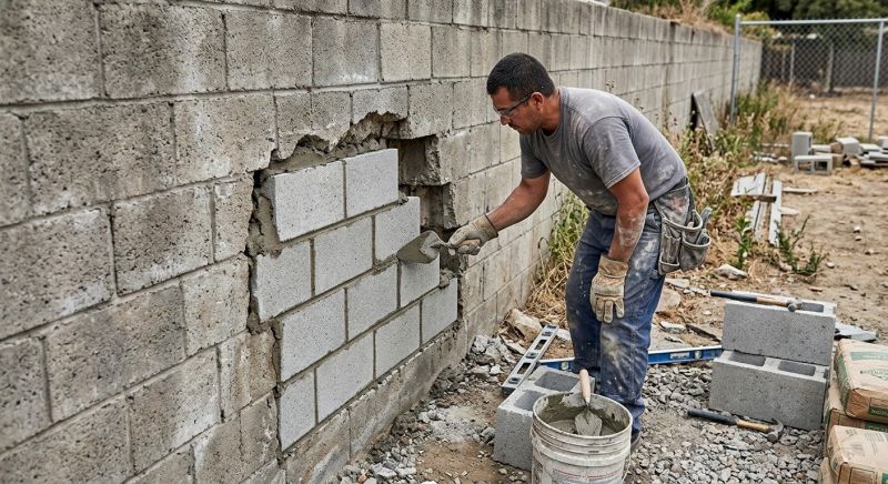 Cement Block Repair in Mcdonough, GA