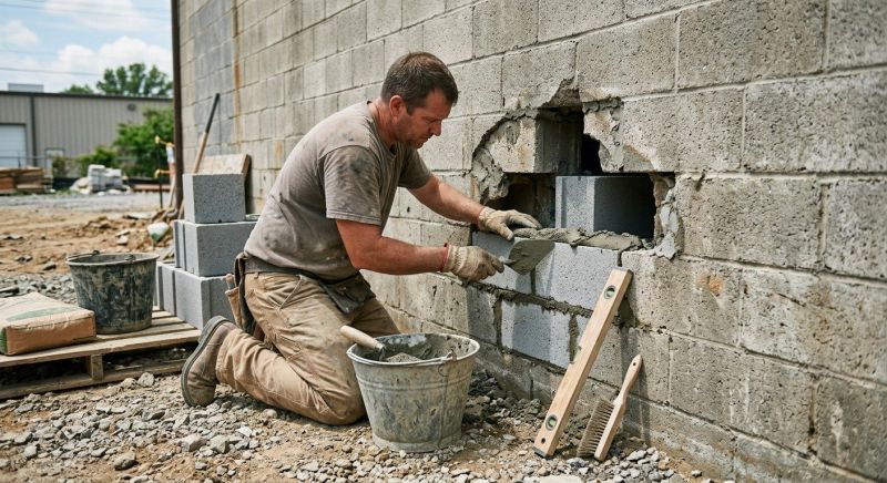 Cinder Block Repair in Mcdonough, GA