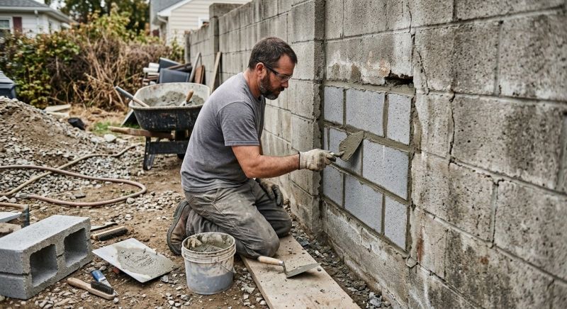Cinder Block Repair in Mcdonough, GA