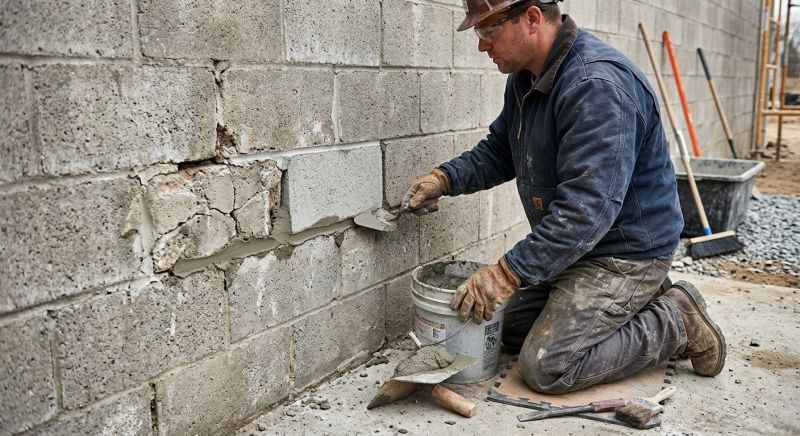 Concrete Block Repair in Newton County, GA