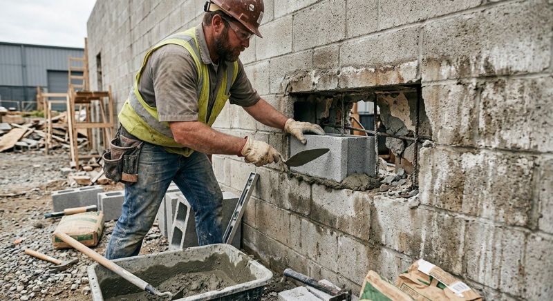Concrete Block Repair in Rockdale County, GA