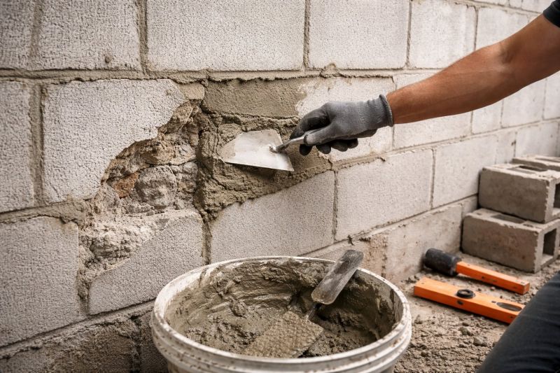 Concrete Block Wall Repair in Mcdonough, GA