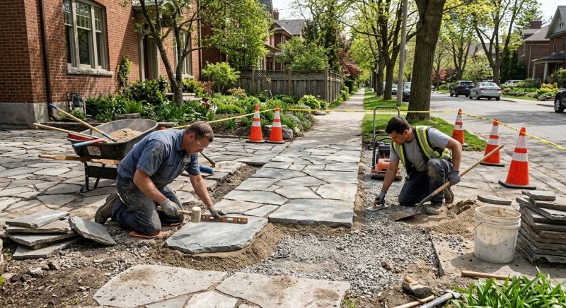 Stone Walkway Repair in Mcdonough, GA